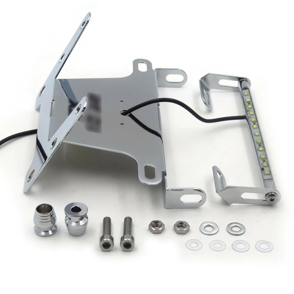 Chrome LED Fender Eliminator for Kawasaki Ninja ZX10R (2004–2006)