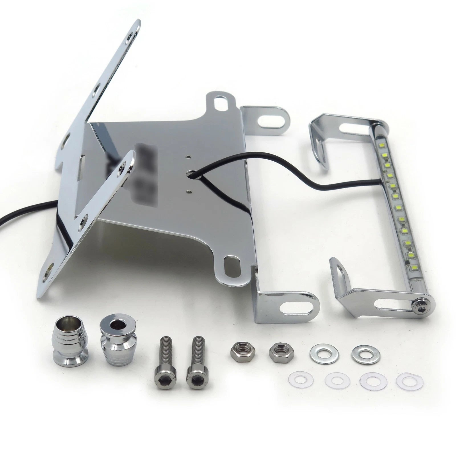 Chrome LED Fender Eliminator for Kawasaki Ninja ZX10R (2004–2006)