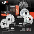 Drilled Brake Rotors & Ceramic Pads for Honda Element (2003-2011)