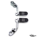 Chrome 5" Long Foot Peg Kit for Honda GoldWing Yamaha Roadstar