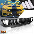 Vertical Fence Front Lower Bumper Grille Frame w/LED DRL for Ford Mustang (2015–2017)