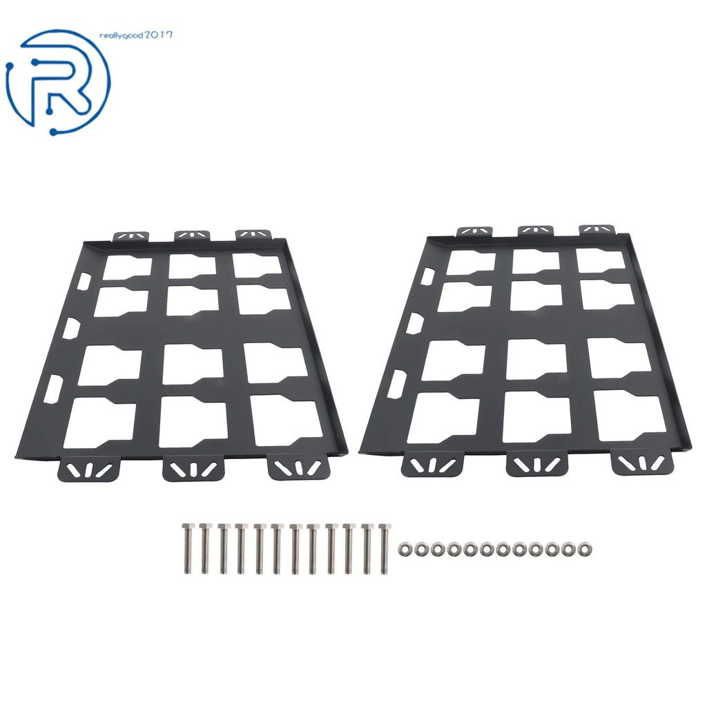 2X Mounting Plate for Organization System (100 lbs, Black)