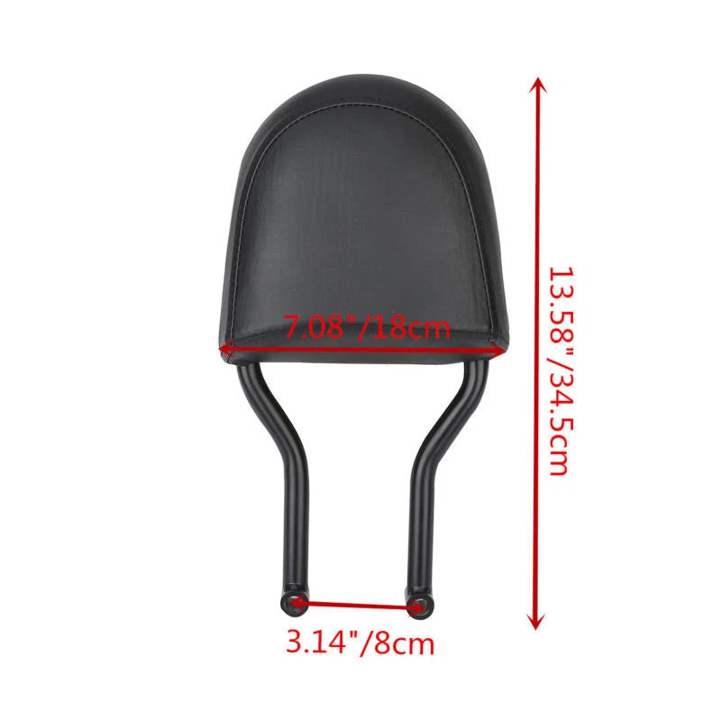 Chrome/Black Sissy Bar Luggage Rack Backrest for Harley Street 500 750 (2015–2020)