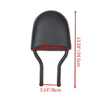 Chrome/Black Sissy Bar Luggage Rack Backrest for Harley Street 500 750 (2015–2020)