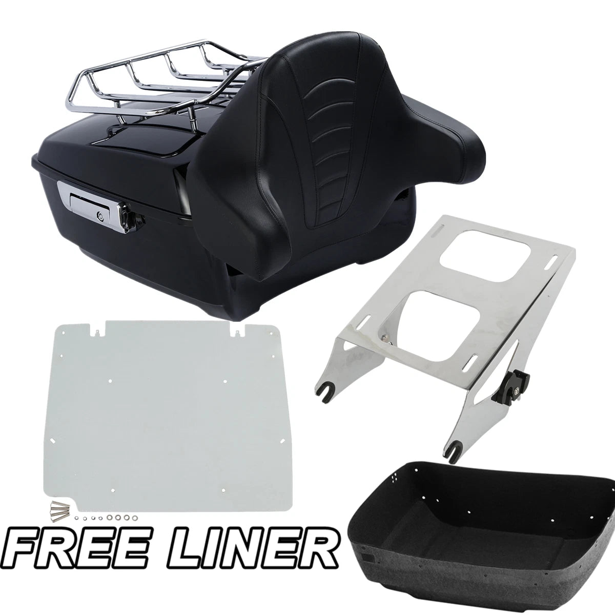 Trunk Pad Mount Rack Base Plate for Harley Road Glide (2014–2025)