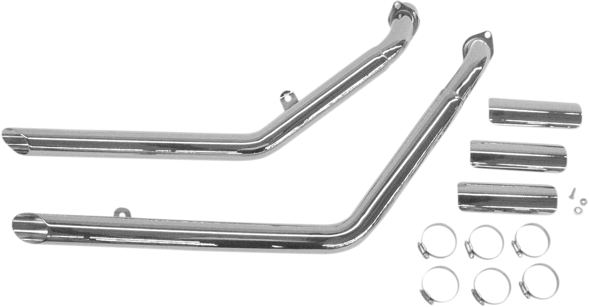 Cobra Drag Pipes Exhaust for Honda VT1100C Shadow (1987–1996) Chrome