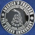 2X Don't Tread on Me Round Signs for Man Cave