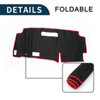 Dashboard Cover Mat for Nissan Serena C28 (2015–2024) Black Red Set