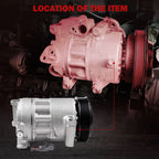A/C Compressor for Jeep Compass (2009-2016) & Dodge Caliber (2009-2012)