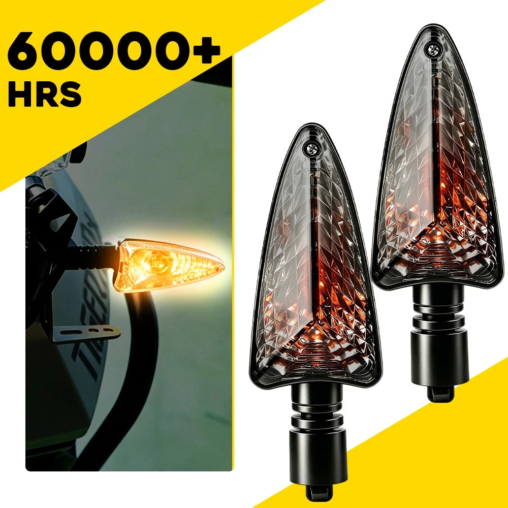 2X Turn Signal Light Amber Smoke Lens for Triumph Daytona 675 (2006–2017)