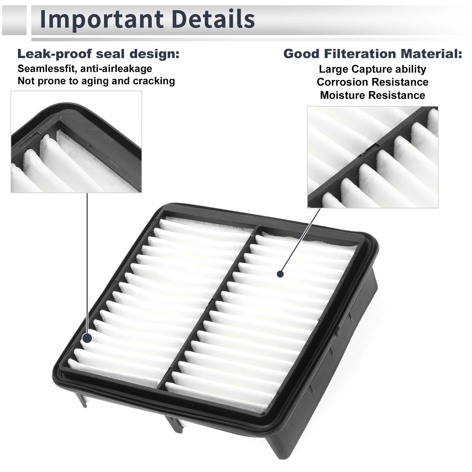 Engine Air Filter No. 281130Q000/281132H000 for Hyundai Elantra (2007–2010)