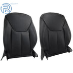 Set of 2 Leather Seat Covers for Jeep Wrangler (2013-2017) Black