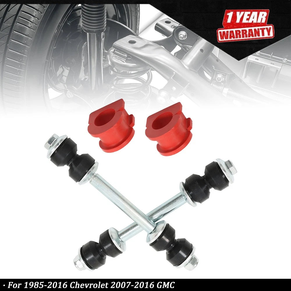 Set of 4 Front Sway Bar End Links for Chevy GMC Escalade