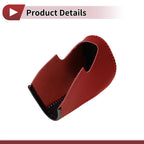 Gear Shift Knob Cover for Honda Accord (2008–2012) Black Red Leather