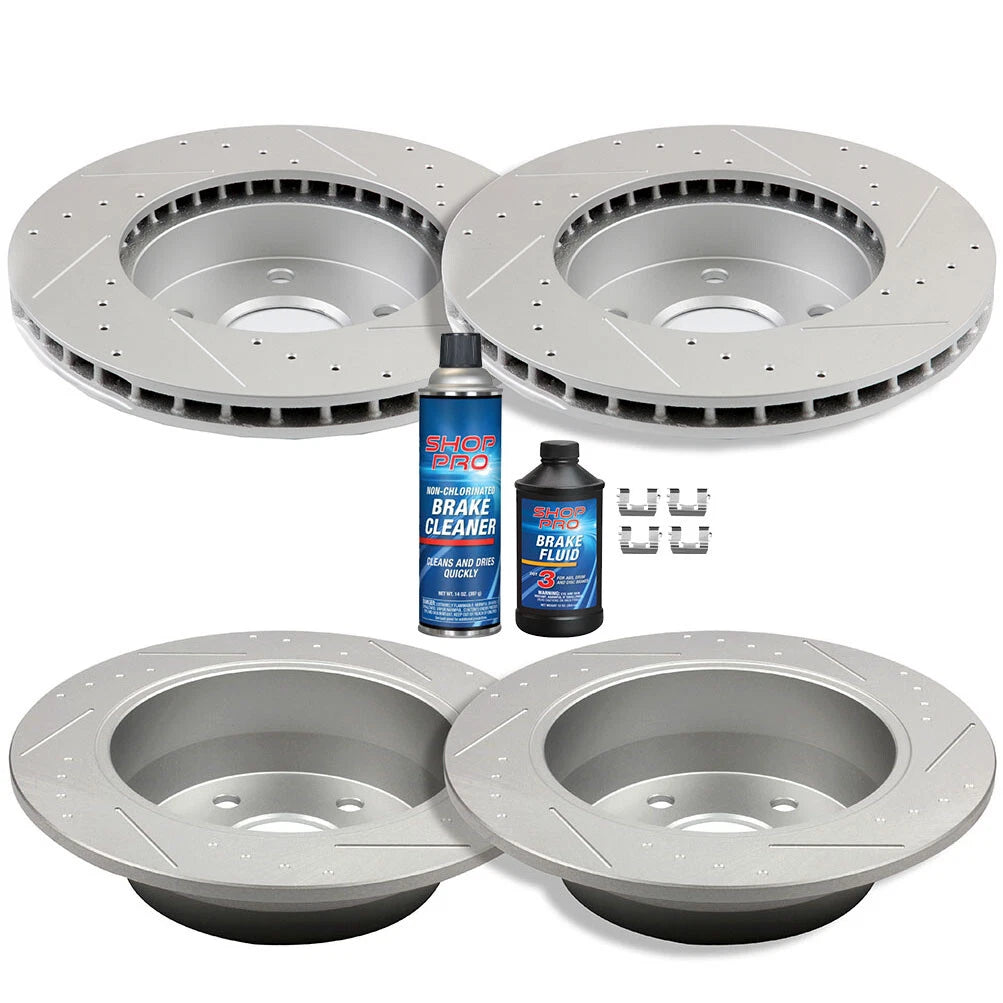 Set of 4 Brake Rotors for Honda Accord V6 (1998–2002)