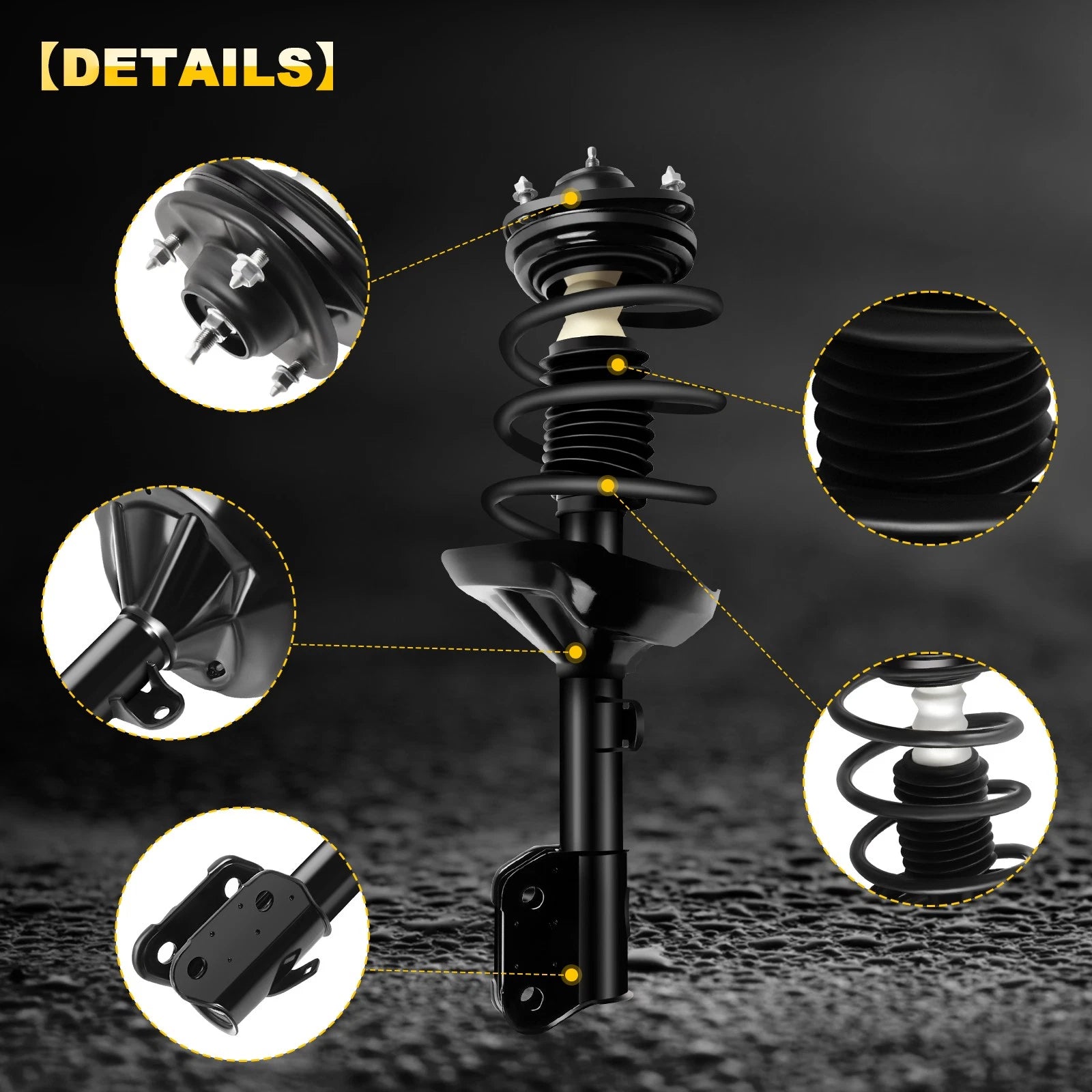 Set of 2 Complete Struts for Honda Odyssey (2005–2007)