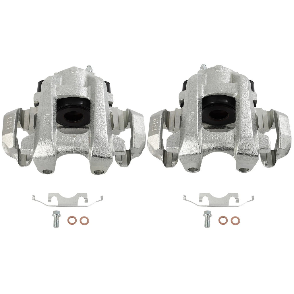 Set of 2 Rear Brake Calipers with Bracket for Dodge Durango (2011–2020)