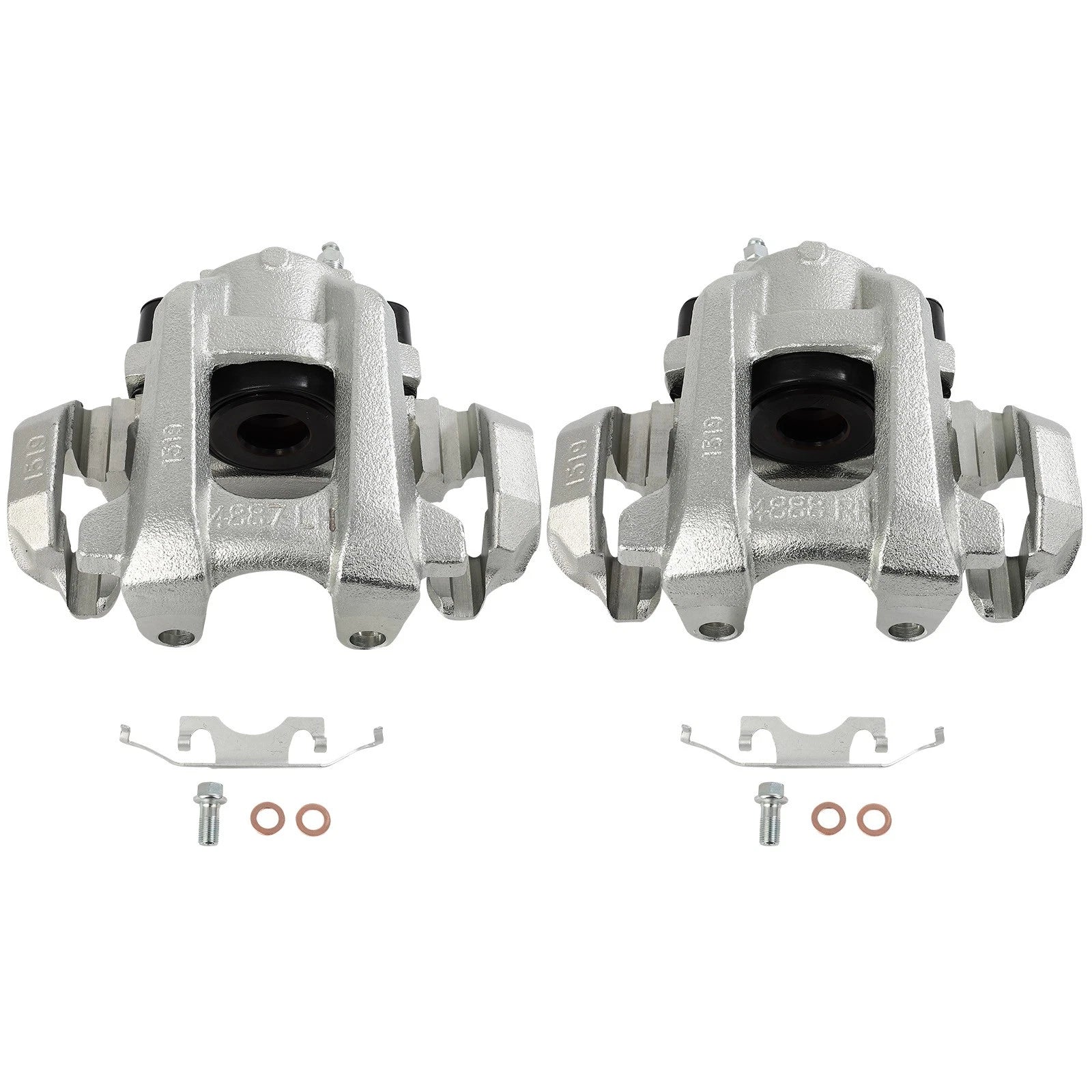 Set of 2 Rear Brake Calipers with Bracket for Dodge Durango (2011–2020)