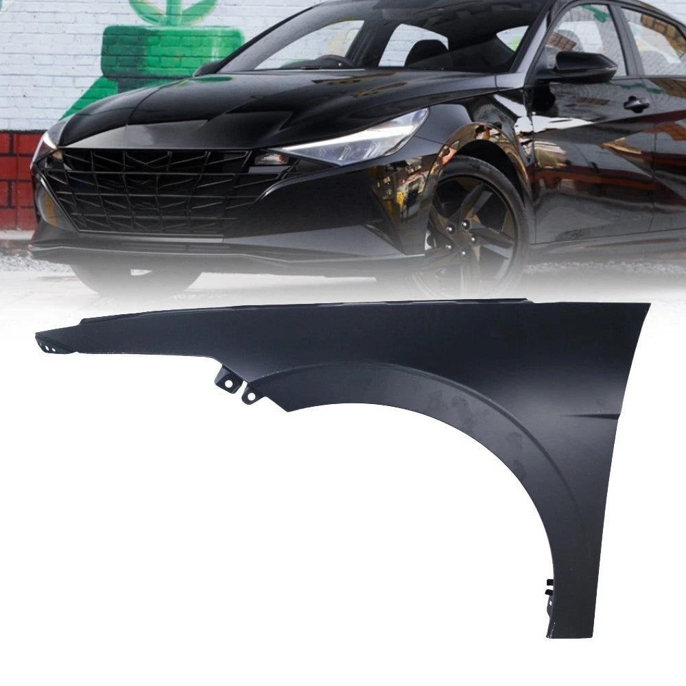 Primered Front LH Driver Side Fender for Hyundai Elantra Sedan (2024–2025)