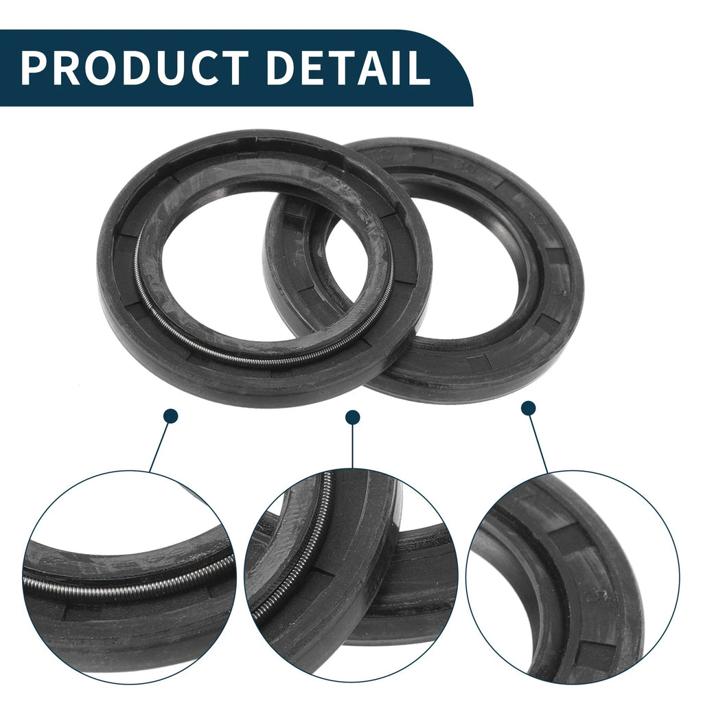 Set of 5 Oil Seal Ring for Rotary Shaft 30x47x5mm NBR Rubber