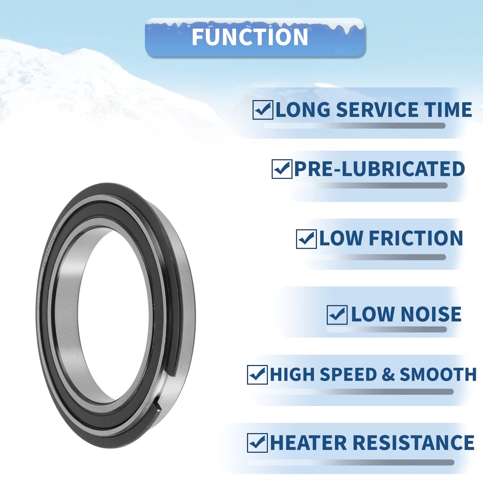 Deep Groove Ball Bearings 65x90x13mm for Various Models (6913NR2RS)