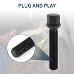 10 Pcs M14x1.5mm Ball Seat Wheel Lug Bolt 65mm Shank for Volkswagen Porsche