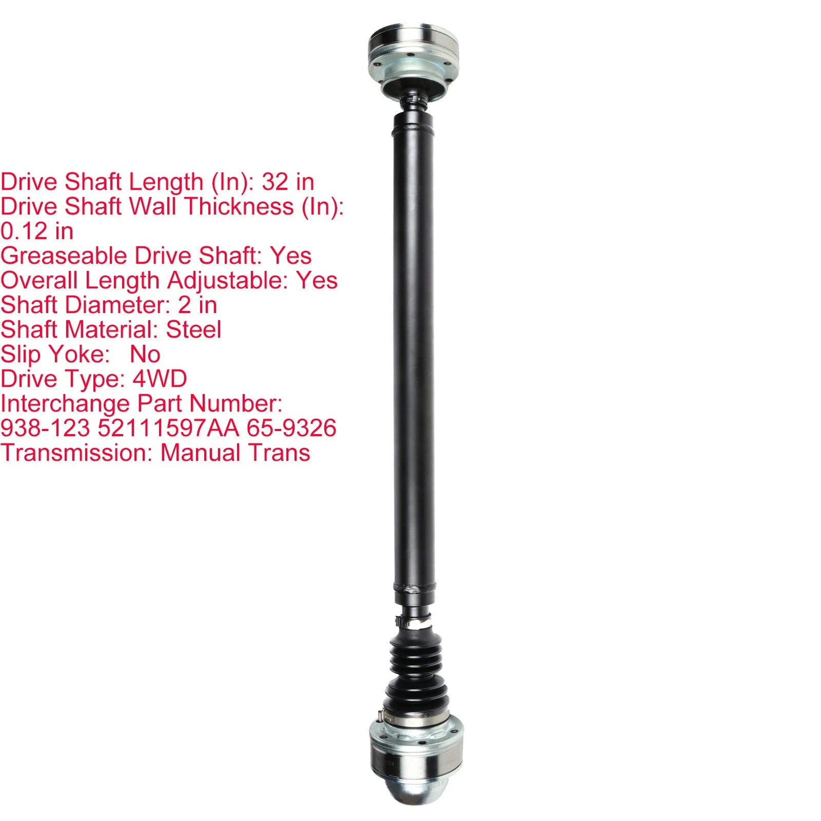 Front Driveshaft for Jeep Liberty (2002–2007)