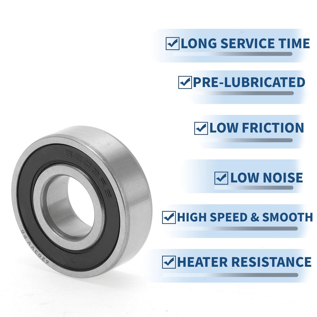 6203VV Deep Groove Ball Bearing for Scooter Skateboard Wheel (P0)