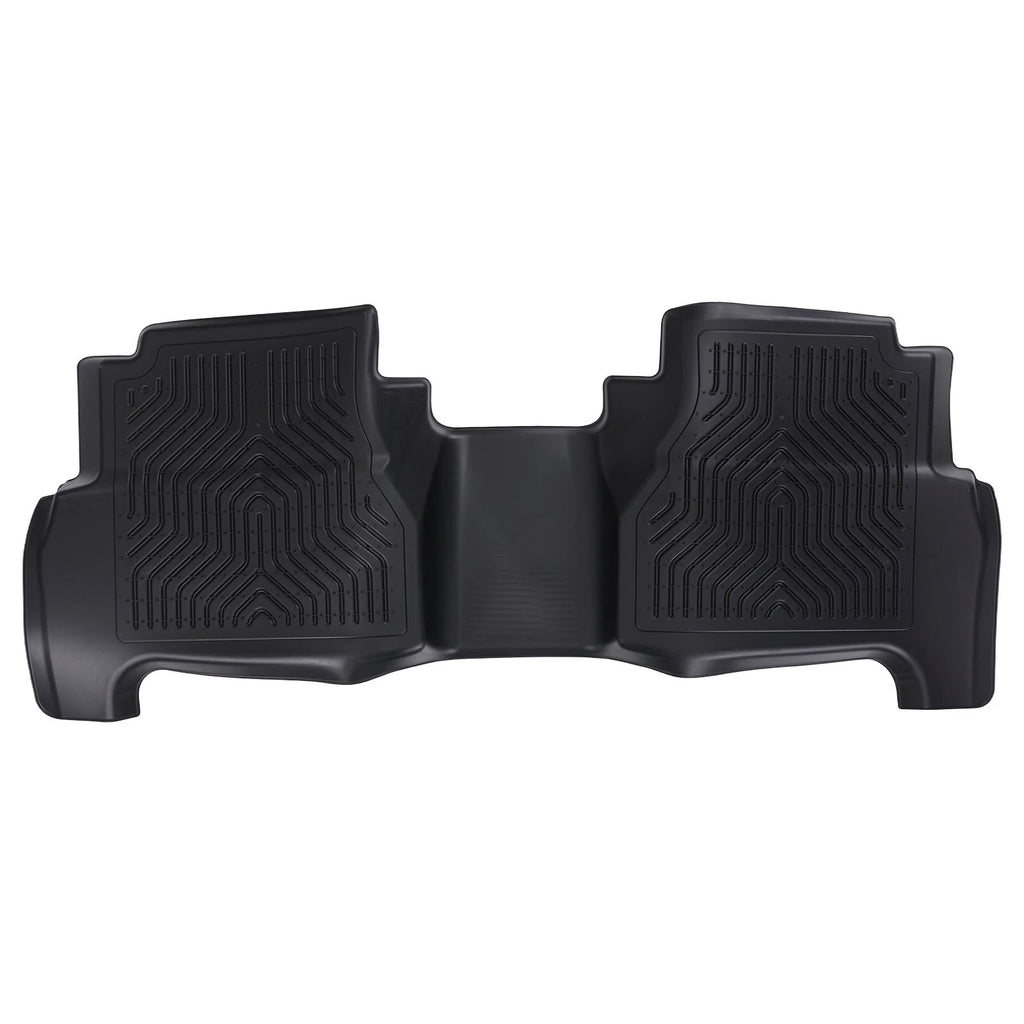 TPE Floor Mats for Nissan Frontier Crew Cab (2008–2021) Black All-Weather