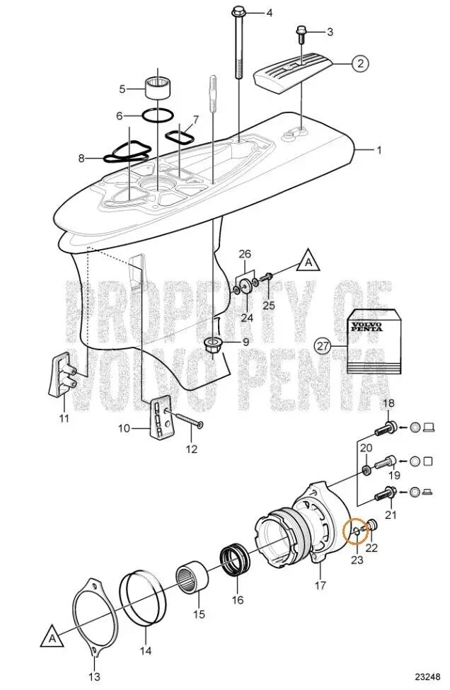 Drain/Vent Plug & O-Rings for Volvo Penta (3854539, 3852045, 3855081)
