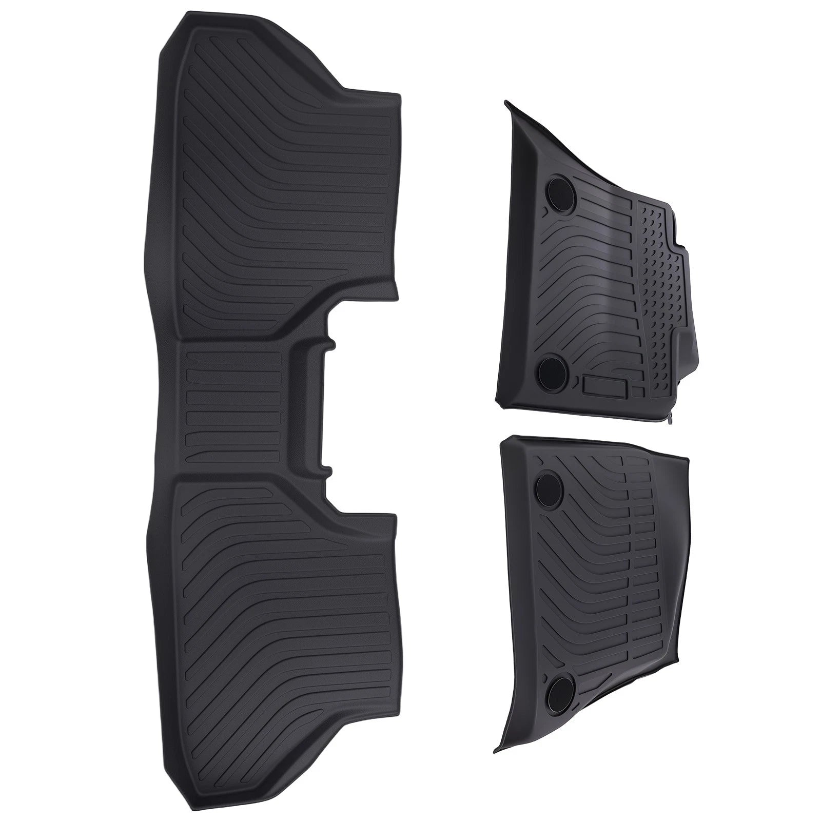 Set of 4 All Weather Black Floor Mats for BMW X5 (2014–2018) TPE Rubber Waterproof