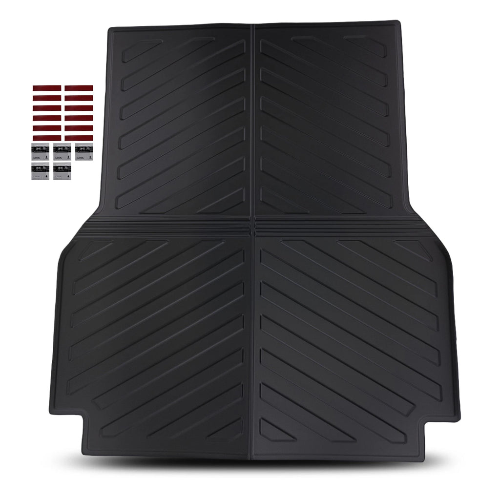 5FT Black Trunk Bed Mat Liner for Toyota Tacoma (2005–2023) TPE Waterproof
