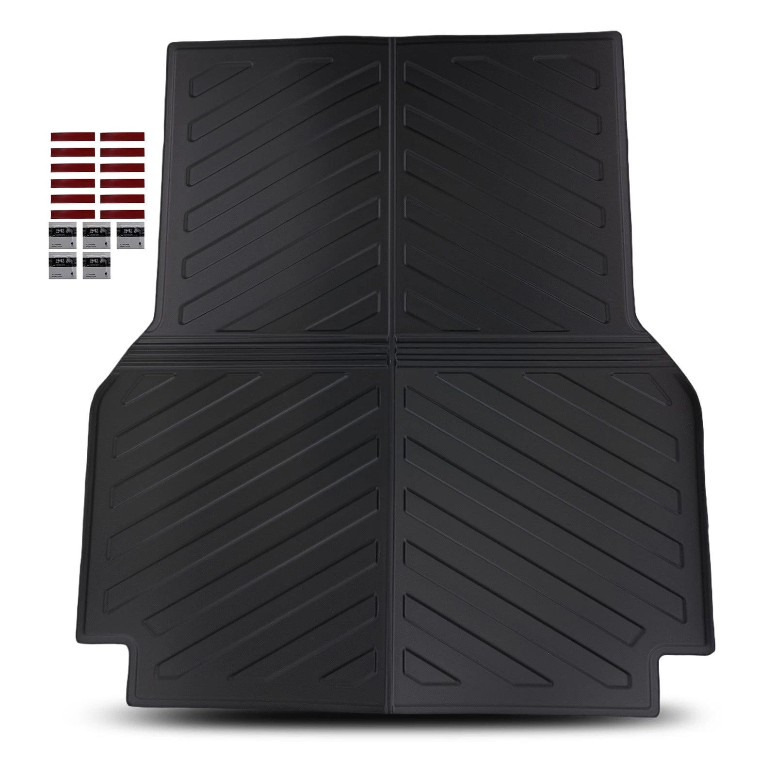 5FT Black Trunk Bed Mat Liner for Toyota Tacoma (2005–2023) TPE Waterproof