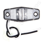 2X Clear/Amber LED Side Marker Lights for Universal Trailer Truck