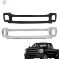 Steel Front Bumper for F-250 F-350 (2011–2016) Chrome/Black with Fog Hole