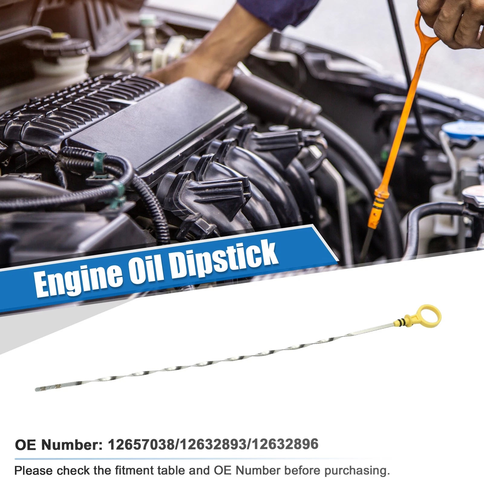 Engine Oil Fluid Level Dipstick for Chevrolet Camaro L LT 2010–2015 No.12657038