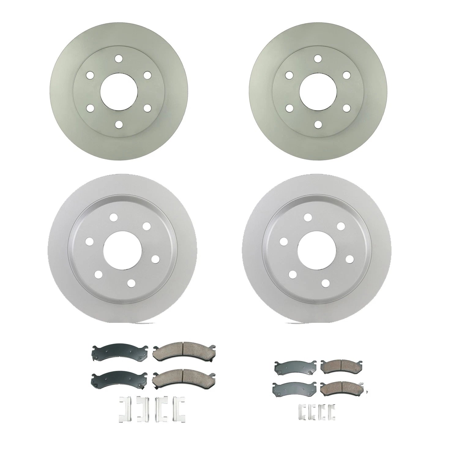 Brake Rotor & Akebono ProACT Pad Kit for Sierra 1500 HD (2007–2019)