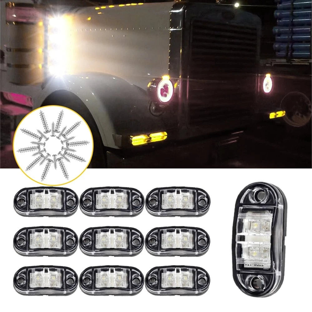 Universal 12V Sealed Side LED Marker Light for Trailer Boat