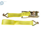 Set of 8 Ratchet Straps with J Hook 2" x 15' Heavy Duty Tie Downs 5000 lbs