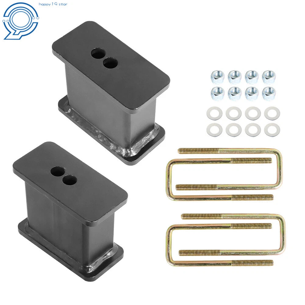 4" Rear Lift Blocks Kit with Ubolts for GMC Sierra 1500 (1999–2007)