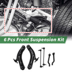 Set of 6 Front Lower Control Arms for Nissan Rogue (2014–2019) No.MS301169/MS301168