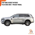 6" Matte Black Smooth Fender Flare Arch for Ford Everest (2022-2023)