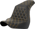 SADDLEMEN Step-Up Seat for Harley FXLR/FLSB (2018–2021) - Gold Stitch