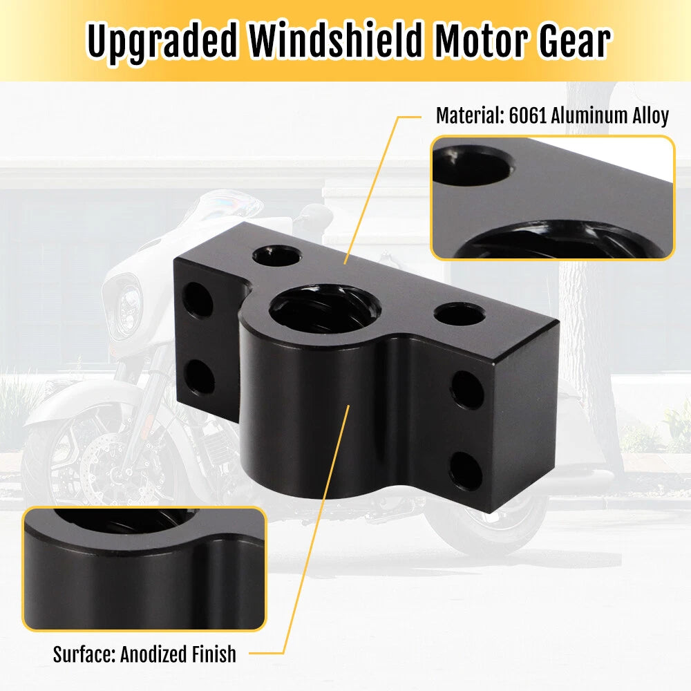 Upgraded Windshield Motor Gear for Indian Motorcycles