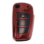 Red TPU Car Key Case for Audi A1 A3 A4 (3 Buttons)