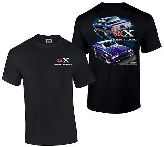 Black T Shirt for Buick Grand National GNX 3.8 SFI Turbo (1987–1987)