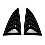 Rear Window Louver Shutter Cover Trim for Tesla Model 3 (2024+) - Gloss Black