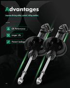 Front Pair Shocks Struts for Toyota Tacoma (2005–2014)
