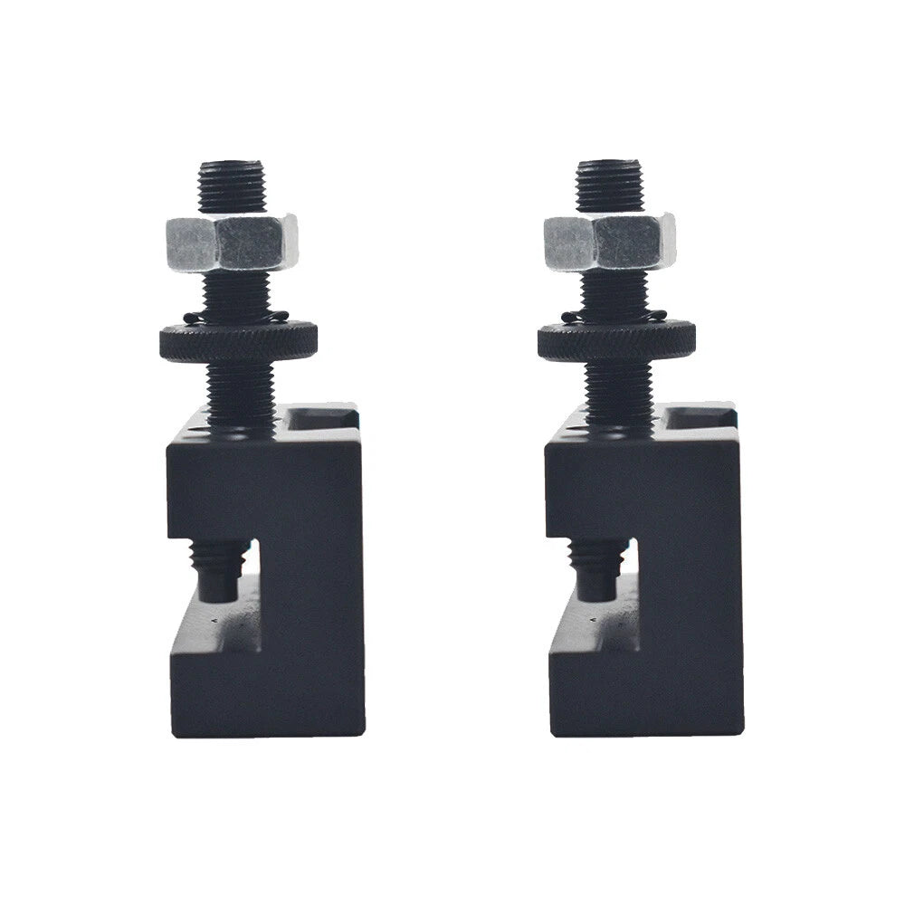 Set of 2 Quick Change Tool Post Turning & Facing Holders for AXA Lathes