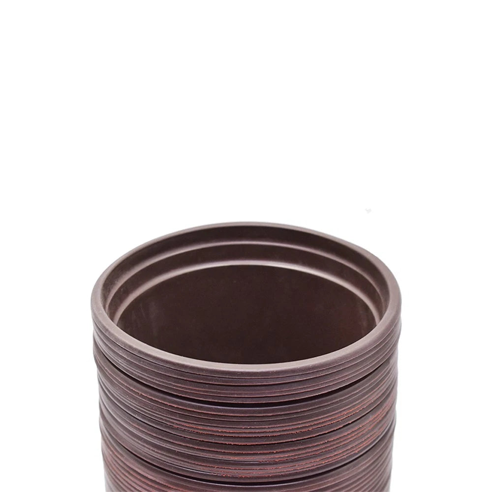 Set of 4 Plastic Plant Pots for Nursery Flowers